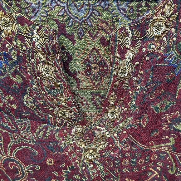 Soft Surroundings Nikol Women's Plus Size Tapestry Paisley Tunic - Picture 4 of 6